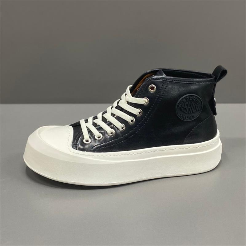 

Summer pure leather high-top soft-soled breathable casual short boots casual shoes kq 38