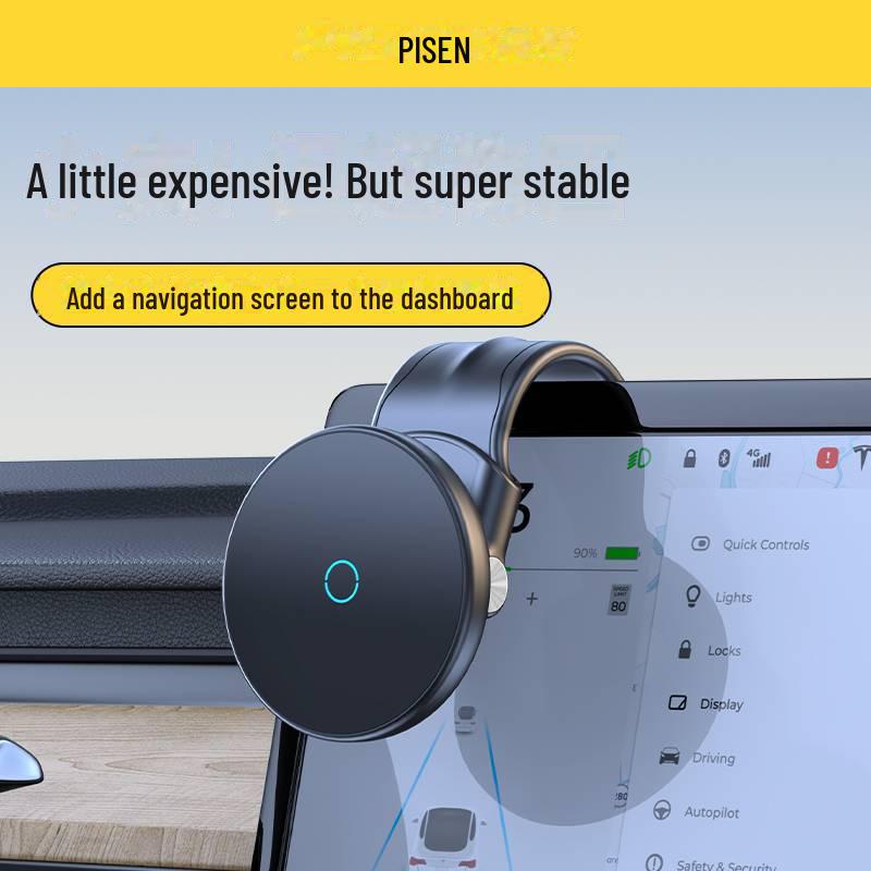 

PISEN Rotatable MagSafe Wireless Car Phone Holder чорний