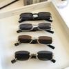 Sunglasses Luxury  Square Eyeglasses Vintage Metal Black Lenses Brown Men Womens Sun Glasses Outdoor Travel Driving Glasses