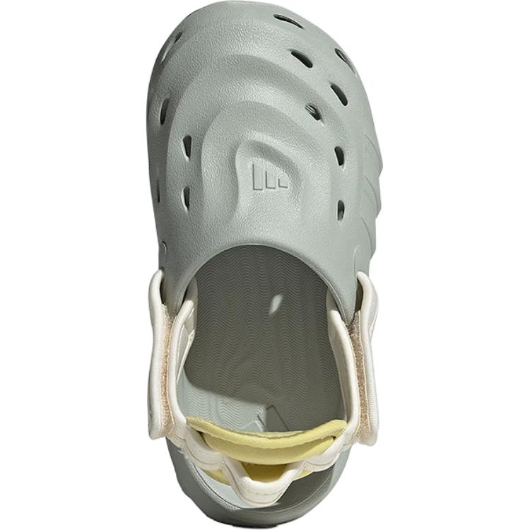 Adidas Maxxclog Sandal Series Simple Comfortable Fashion Sports Non-Slip Wear-Resistant Low-Top Kids Sandals Kids Sandals Gray JS3729