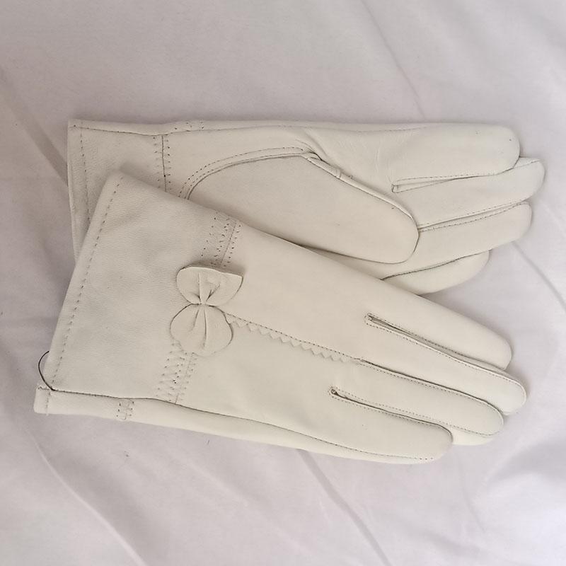 Ženy Zimní zateplené rukavice z pravé kůže Dámské Rukavice z pravé ovčí kůže Dívčí Móda pro řízení Dámské Luxusní Rukavice s vlněnou podšívkou