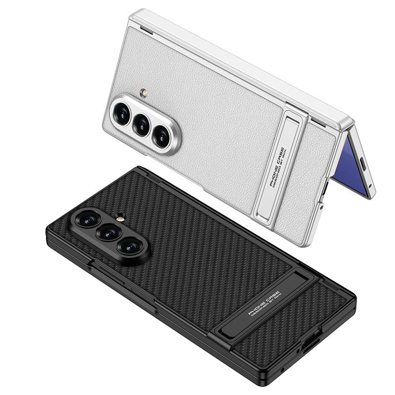 New Model Suitable for Samsung Z Fold7 Mobile Phone Case Magnetic Hinge Triumphal Leather Bracket Shell Film Full Inclusive Protective Case