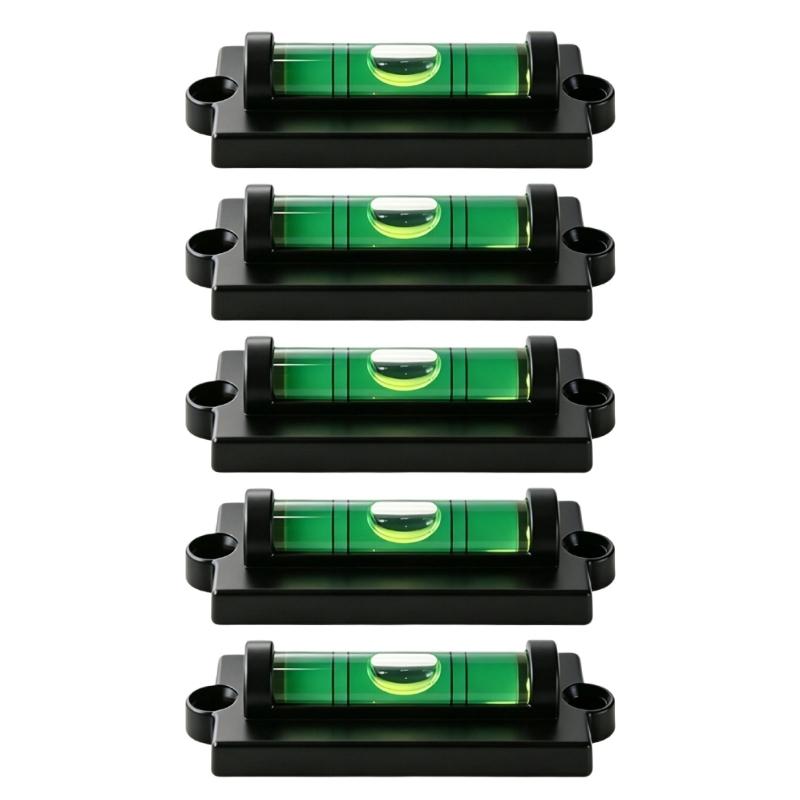 Rectangular Mini Bubble Level with Side Holes for Cabinet Placement, Fixture Leveling, and Home Repair Alignment