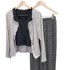 Autumn Women's French Lace Modal Pajama Set: Sexy Camisole & Cozy Three-Piece Homewear