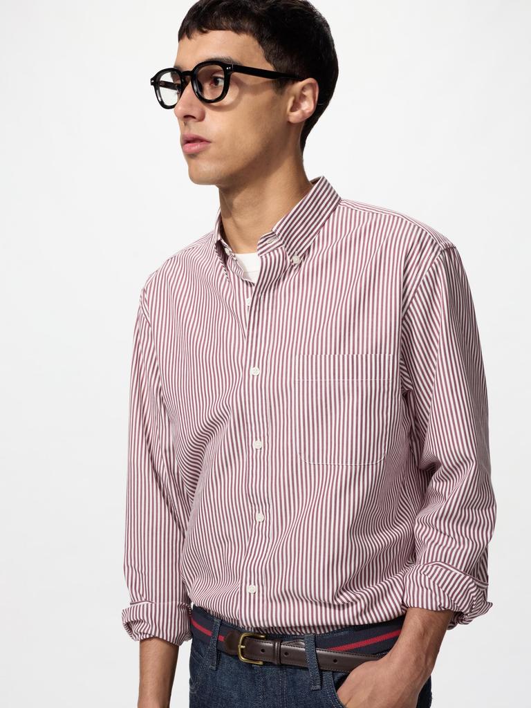 Uniqlo Japan Broad Shirt Stripes Button Down