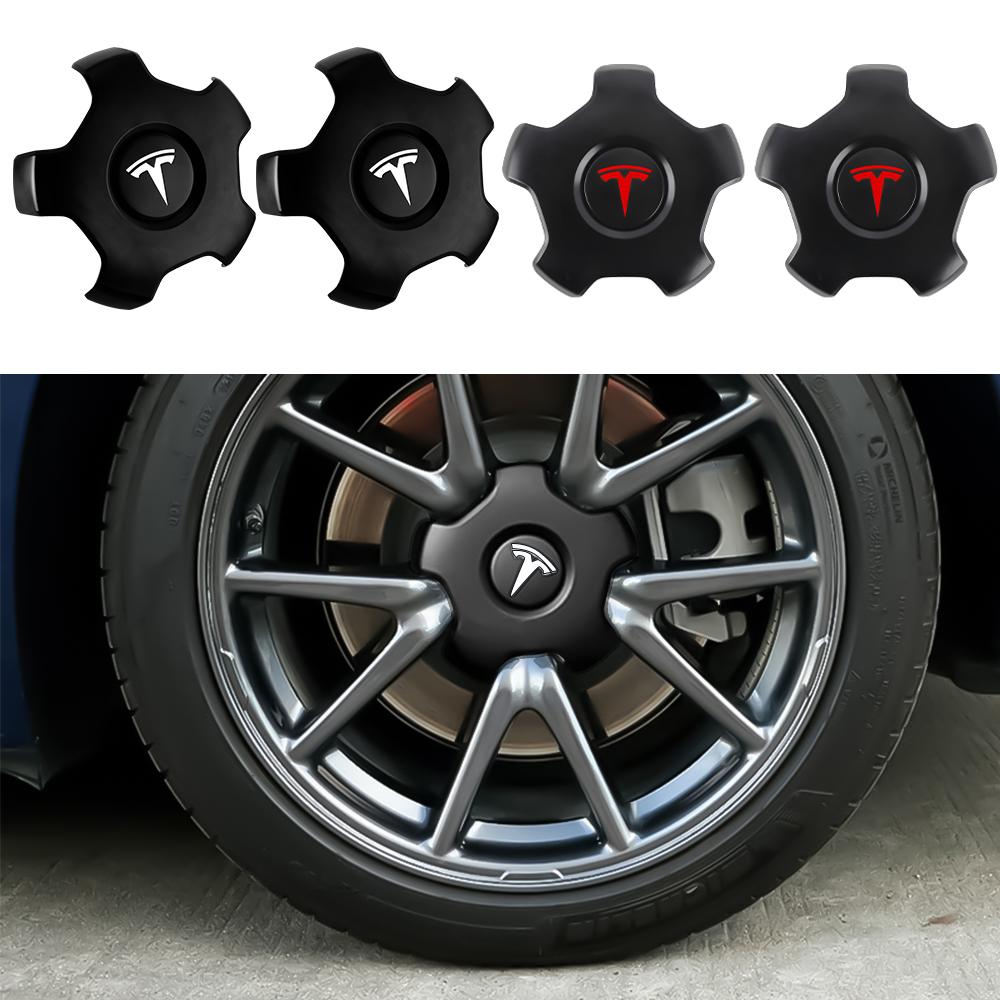 4 Stück Für Tesla Model 3 OEM 1529680-A Original-Radkappen Auto-Radnabenabdeckung Auto-Radkappen Emblem Ersatz 18-Zoll Radkappe