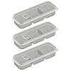 1/3/6Pcs Food Fruit Storage Box Multiple Compartments BPA Free Transparent Design Portable Refrigerator Freezer Organizer
