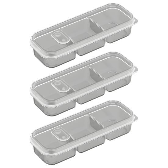 1/3/6Pcs Food Fruit Storage Box Multiple Compartments BPA Free Transparent Design Portable Refrigerator Freezer Organizer