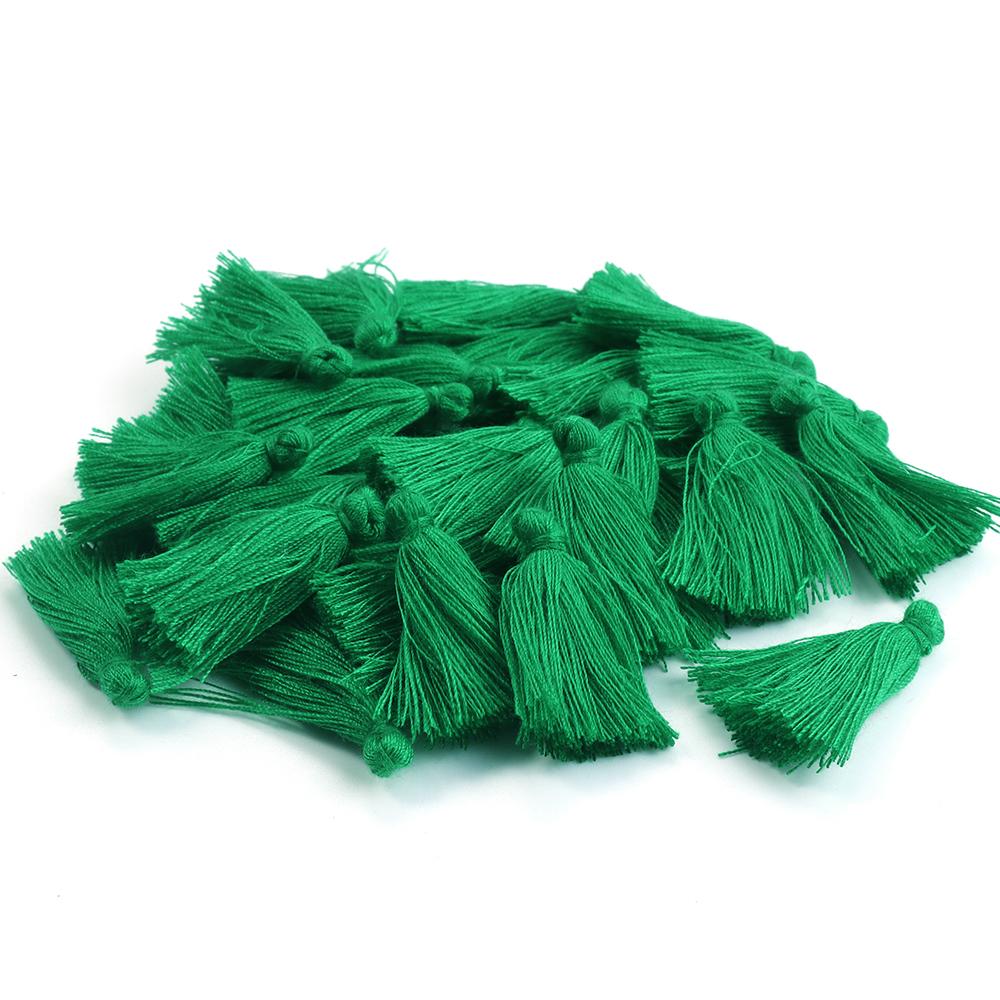 50pcs/lot 30mm Mini Cotton Tassels Colorful Tassel Charms For Jewelry Making DIY Earring Keychain Crafts Decoration Accessories