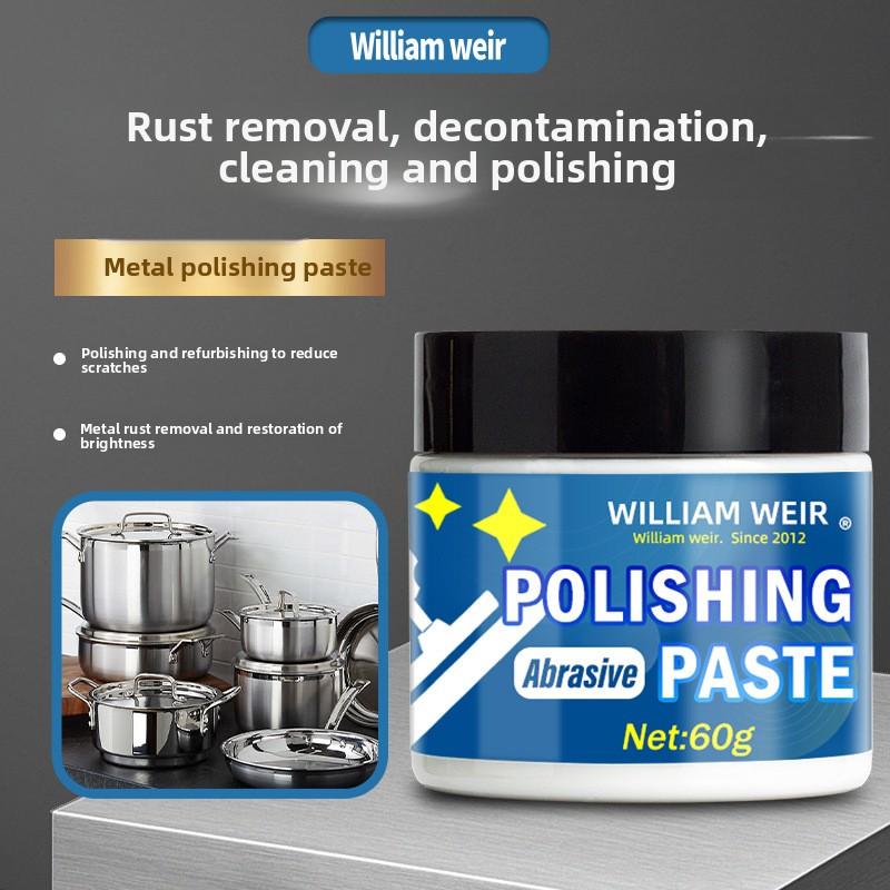 Metal polishing paste, rust and dirt removal, refurbishment and polishing paste,scratch repair, multi-functional polishing paste 60g