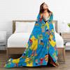 Super Warm Blanket Airplane Travel Cartoon Bedding Throws S-Sesames Streets Flannel Bedspread For Couch Bed Sofa Bed Cover