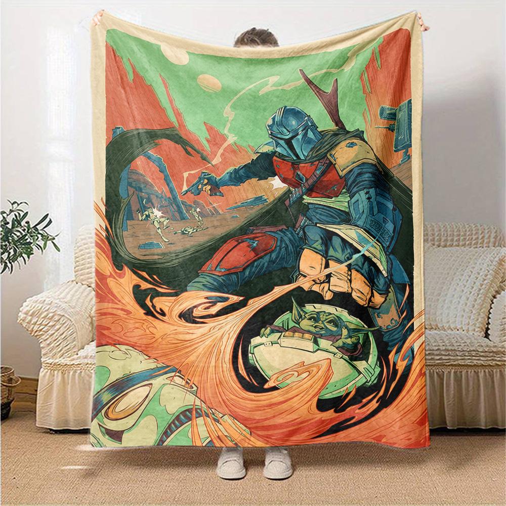 Star Wars Blanket Durable Comfort Perfect for Office Chair Livingroom All-Season Use Stylish Decor Perfect Gift for Relatives and Friends