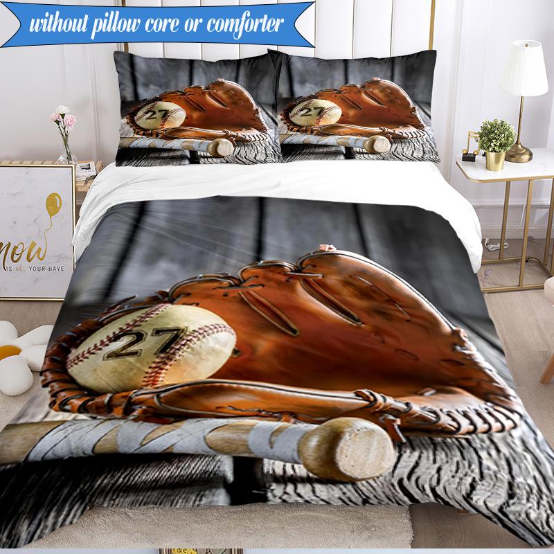 Baseball Passion And Heritage 3pcs K-pop Music Group Bedding set,Ideal for Bedroom, Dormitory,Including Duvet Cover And 2pcs Pillowcases,Fan Gifts