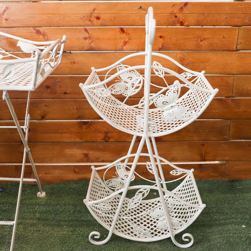 

Ретро Підставка для квітів двошарова Метелик та Напівкруглий кошик для рук