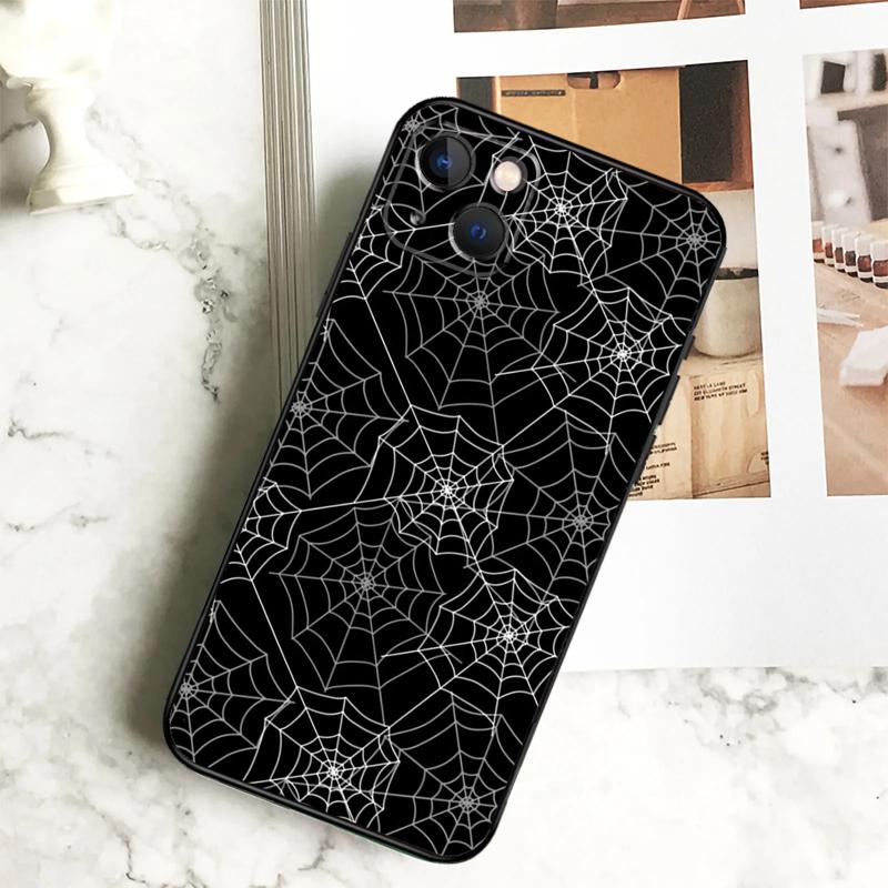 Spider Web Phone Case For iPhone 17 16 15 13 12 11 14 Pro Max Plus 12 13 Mini 16e 17 Air Cover Coque