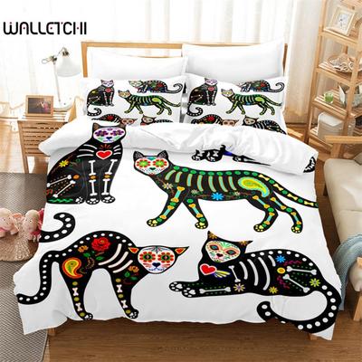 Cartoon Cat Bedding Set Duvet Cover Set 3d Bedding Digital Printing Bed Linen Queen Size Bedding Set Fashion Design