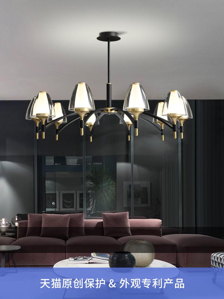 Postmodern Minimalist Chandelier Luxury Home Living Room Chandelier Nordic Home Dining Room Bedroom LED Chandelier