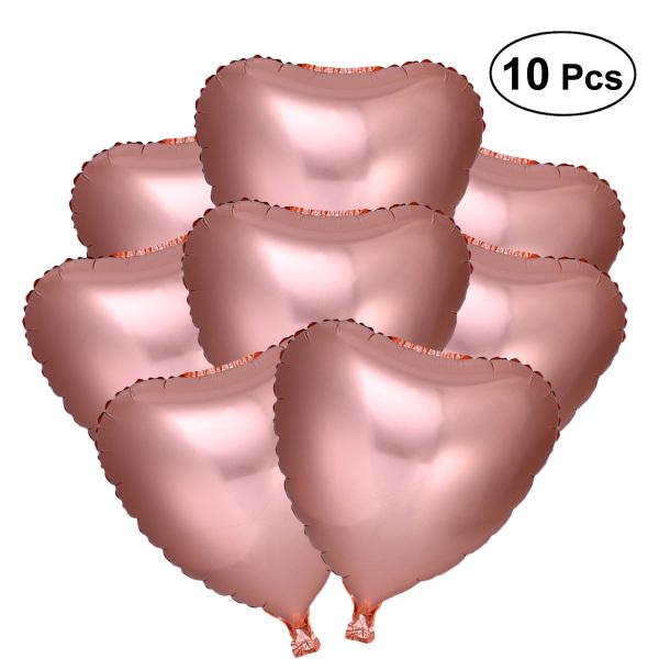 Buy 10pcs 18 Inch Heart Shape Aluminium Foil Balloon Decorative Mylar
