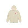 Comme des Garçons PLAY COMME des GARCONS PLAY Sudadera con Cremallera Emblema de Corazón Rojo 'Marfil' para Hombre AZ-T172-051-3