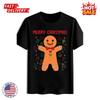 Men's Christmas & Holiday Themed Short-Sleeve T Shirt with Santa Candy Canes NEW