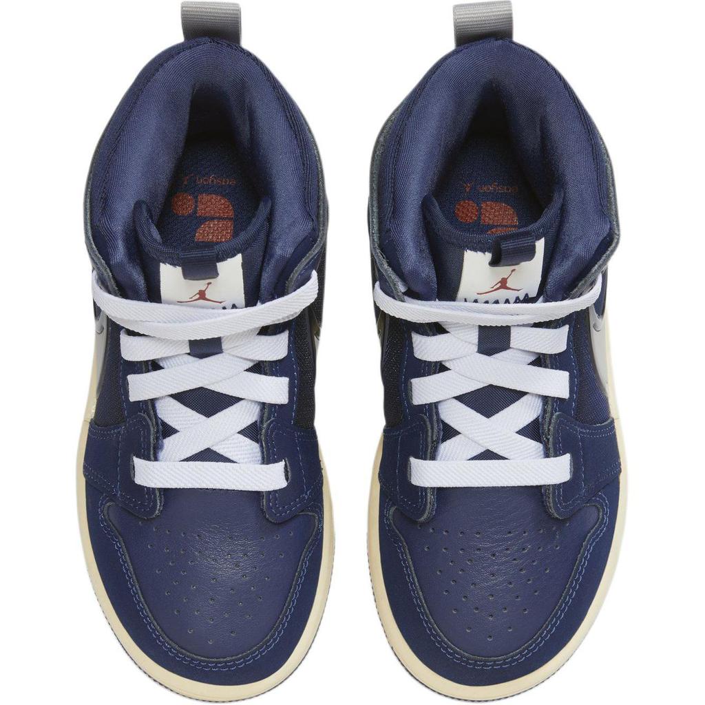 Air Jordan 1 Mid RM EasyOn PS Azul Medianoche Gris Lobo Vela FQ1282-400