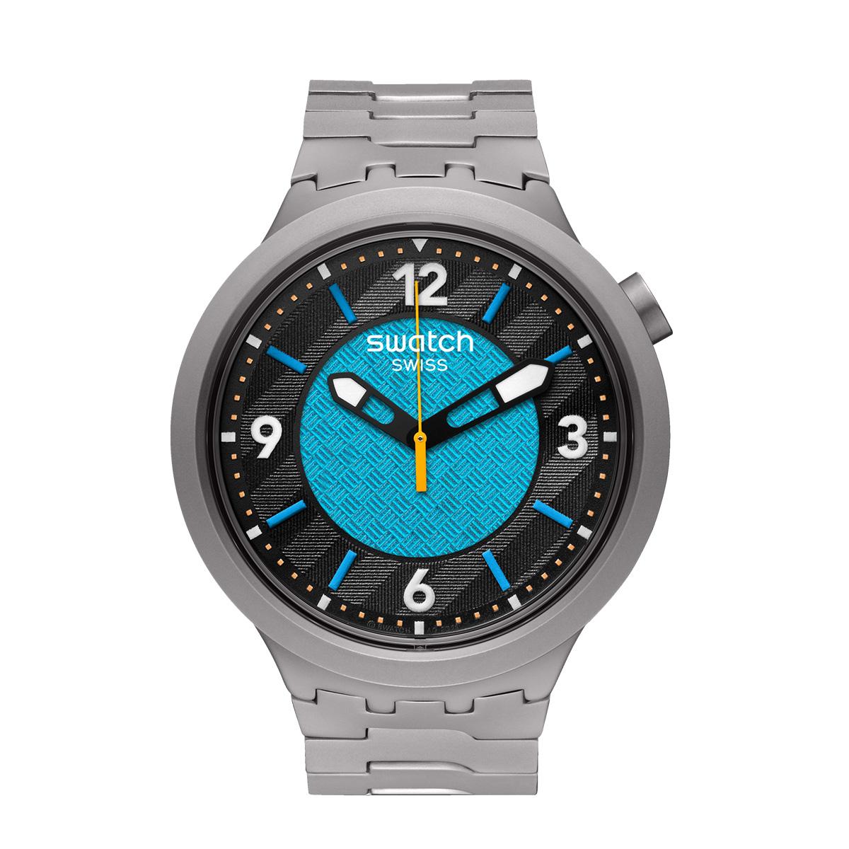 

SWATCH Unisex Blue Watch SB07S116G SB07S116G Silver