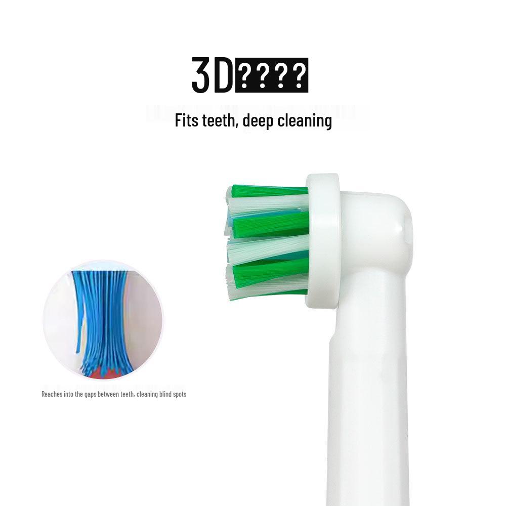 Ersatzköpfe für elektrische Zahnbürsten, kompatibel mit Oral-B Serien (D12/D100) - Keine Kupferborsten