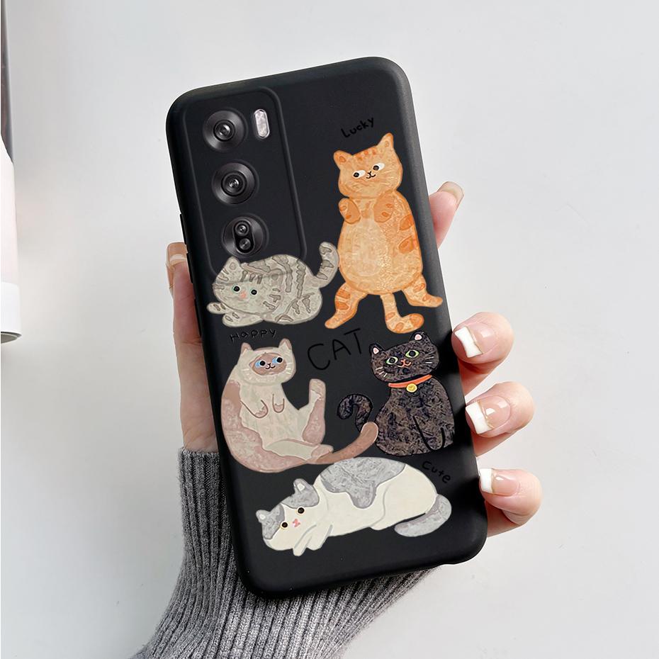 For OPPO Reno 12 Pro Case Cute Bear Cartoon Frog Back Cover Matte Silicone Soft Phone Case For OPPO Reno 12 Reno12 Pro 5G Fundas