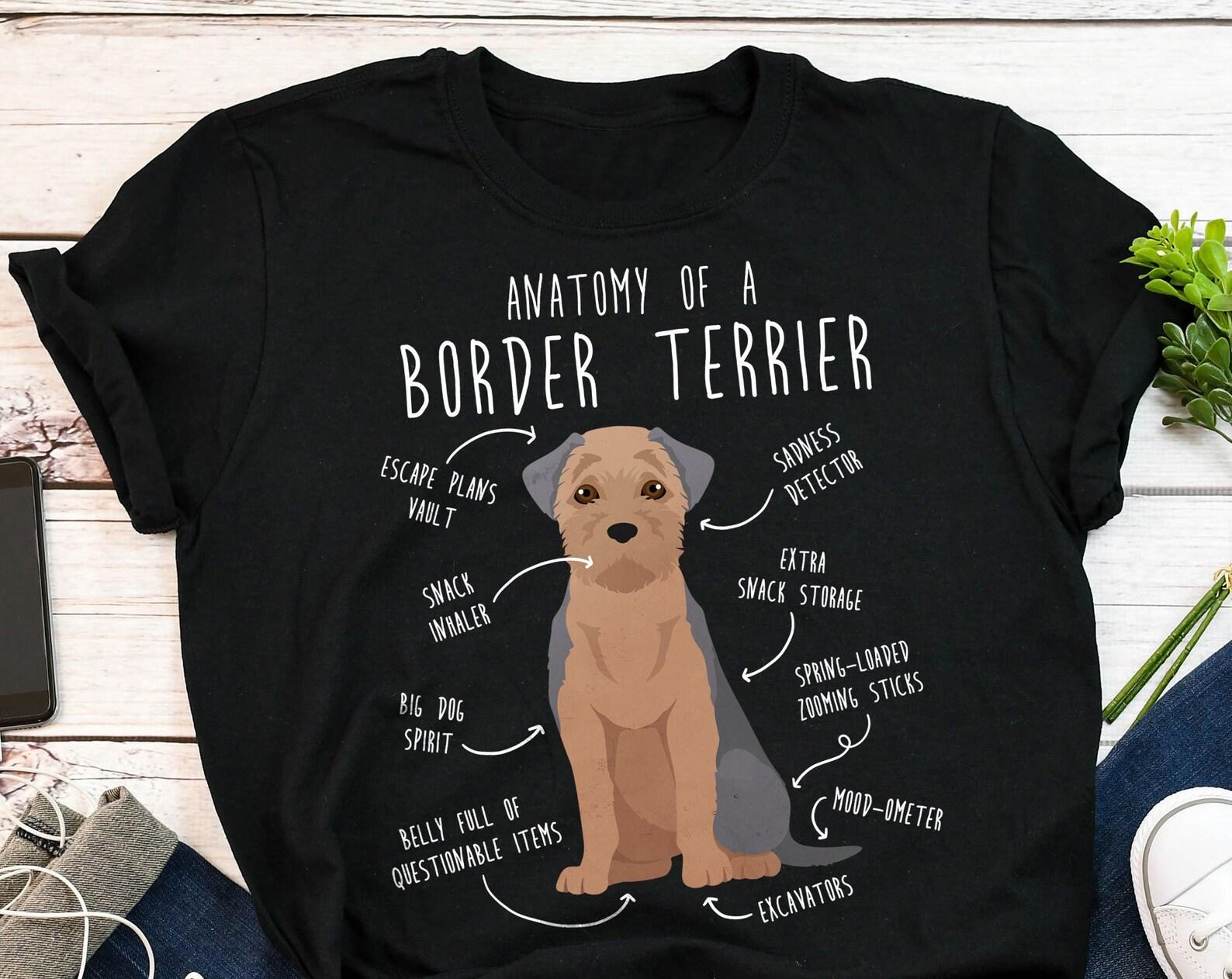 Border Terrier Shirt, , Blue and Tan Border Terrier, Dog Lover Gift, Cute Dog T-shirt, Pet Lover Tshirt, Tee, Dog Mom, Dog Dad 130