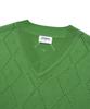 COVERNAT Argyle Scallop Knit Vest Sour Apple