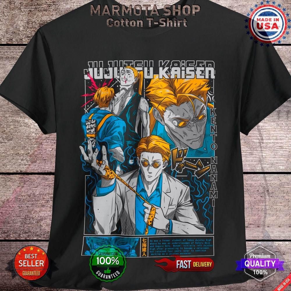 

Нанами Кенто Футболка Магическая битва Годжо Сатору Аниме Японская Футболка JJK все 4XL