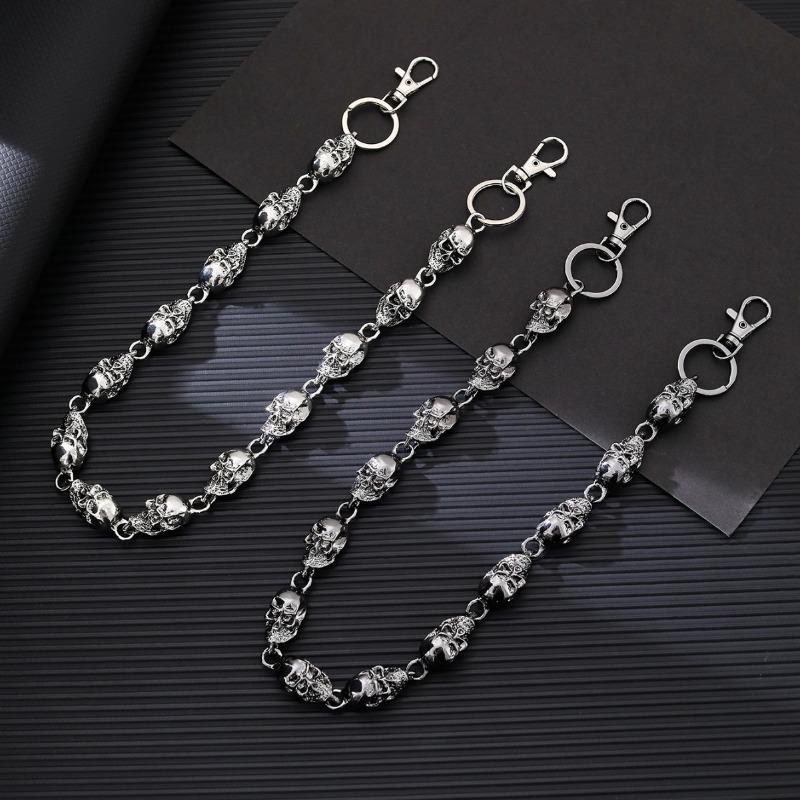 Catena da Jeans Teschio in Metallo Punk Teschio Oscuro Catena da Vita Accessori Cool e Versatili