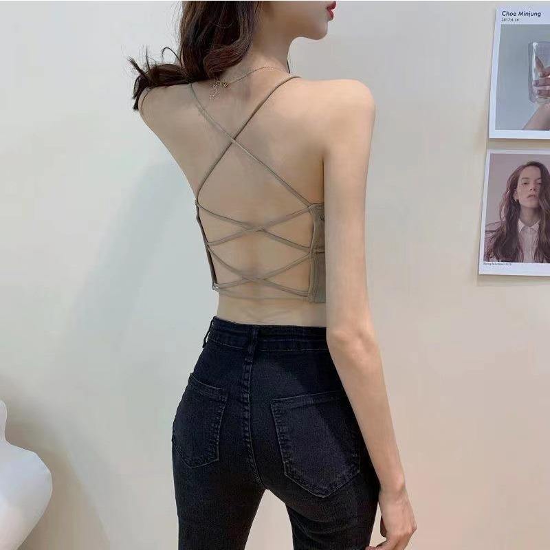 Bavlněná podprsenka Krásná záda Podprsenka s ramínky Spodní prádlo Bez kostic Dívčí podprsenky pro studentky Zeštíhlující Zvětšení prsou Sportovní vesta Tenký prodyšný design