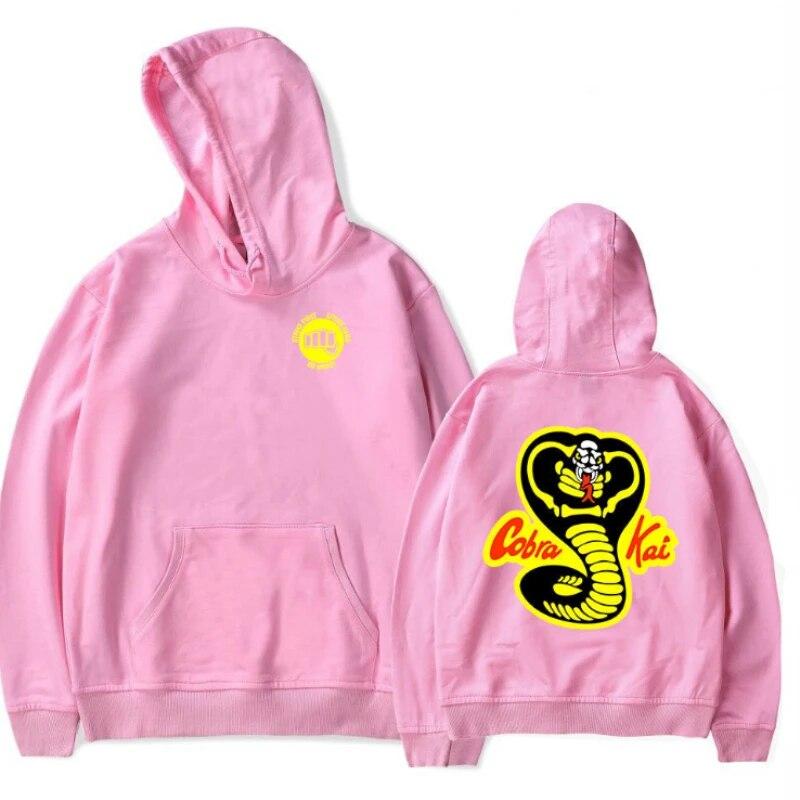 New Autumn Cobra Kai Hoodies Sweatshirts Unisex Harajuku Hip Hop Hooded Casual Hooded Fleece Autumn Winter Pullover Streetwear
