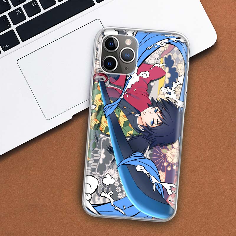Kimetsu No Yaiba Demon Slayer Handyhülle Für Apple iPhone 11 12 13 14 Pro 7 XR X XS Max 6 6S 8 Plus + Mini 5 SE Druck Weiche Hülle