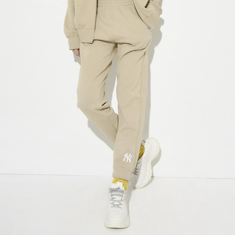 New MLB Knitted Sports Pants Unisex Beige 3ATPB0421-50BGS