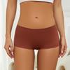 Sexy Seamless Women's Boxer Briefs Comfortable and Breathable Can Be Worn As Outerwear Mid-waist Ice Silk Four-corner Panties