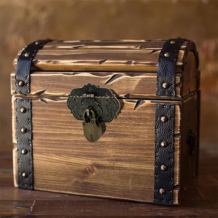 Mini-hjärtformat metallhänglås med nyckel - dekorativt legeringslås