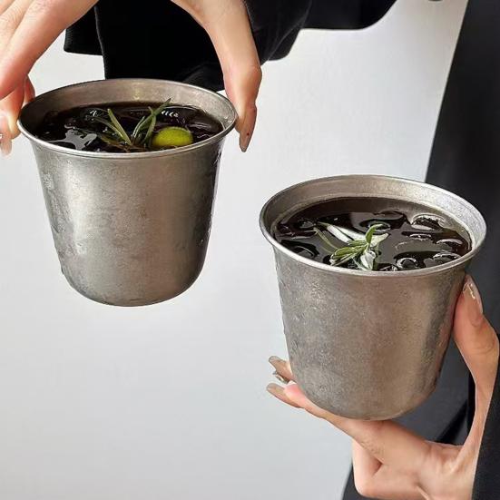 300ml 304 Nerezový hrnek na kávu Dvouvrstvý Vakuově izolovaný Utěsněný Cestovní hrnek Široké hrdlo Mladistvá Láhev na vodu