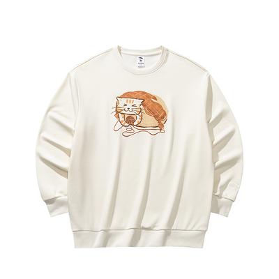 Loose Fit Round Neck Animal Print Sports Casual Sweatshirt Women Sweatshirt 962538704-1