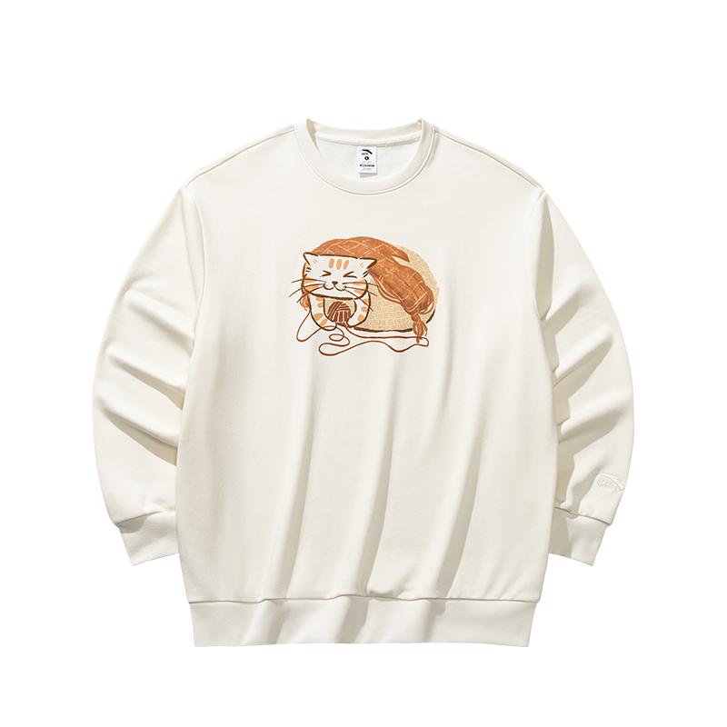 

Anta Loose Fit Round Neck Animal Print Sports Casual Sweatshirt Women Sweatshirt 962538704-1 XL