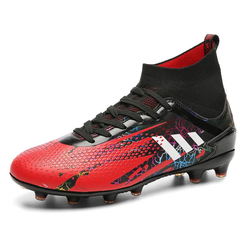 New high-top football shoes, men's AG long nails artificial turf TF broken nails training children's men's and women's sneakers