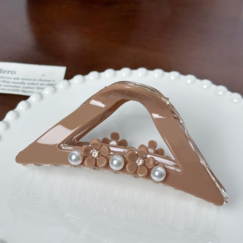 And Pearl Stylish Rhinestone Large Hair Claw Clip Perfect For Elegant Looks And Updos