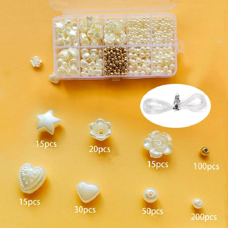 

Golden Spacer Beads For Bracelets Making Kit Assorted DIY Pearl Beads Acrylic Alphabet CCB Beads Kit For Jewelry Making Supplies