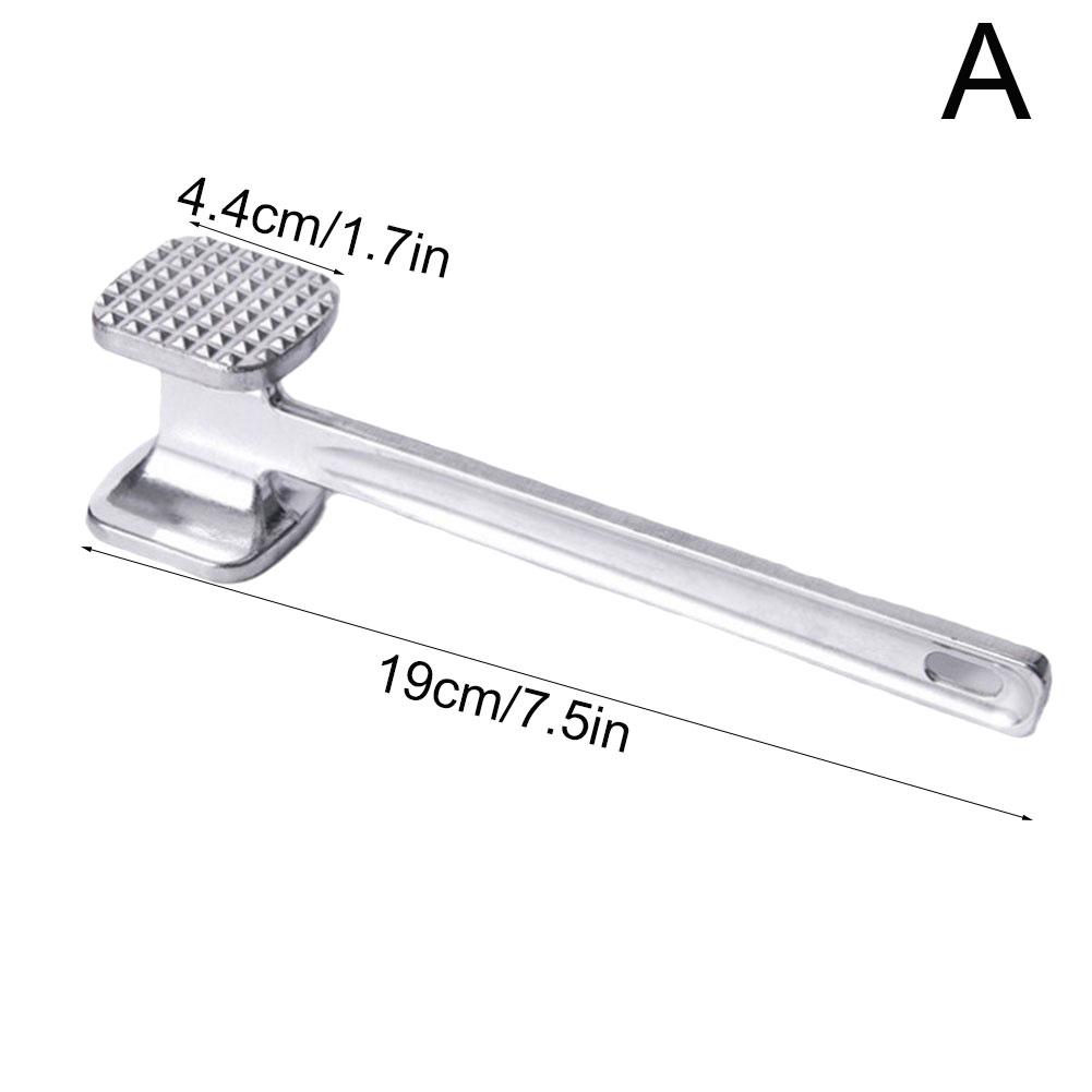 Food Hammer Meat Tenderizer Hammer Multifunction Aluminum Alloy Double-sided Meat Hammer Mallet Tool For Pounding Beef, Pork