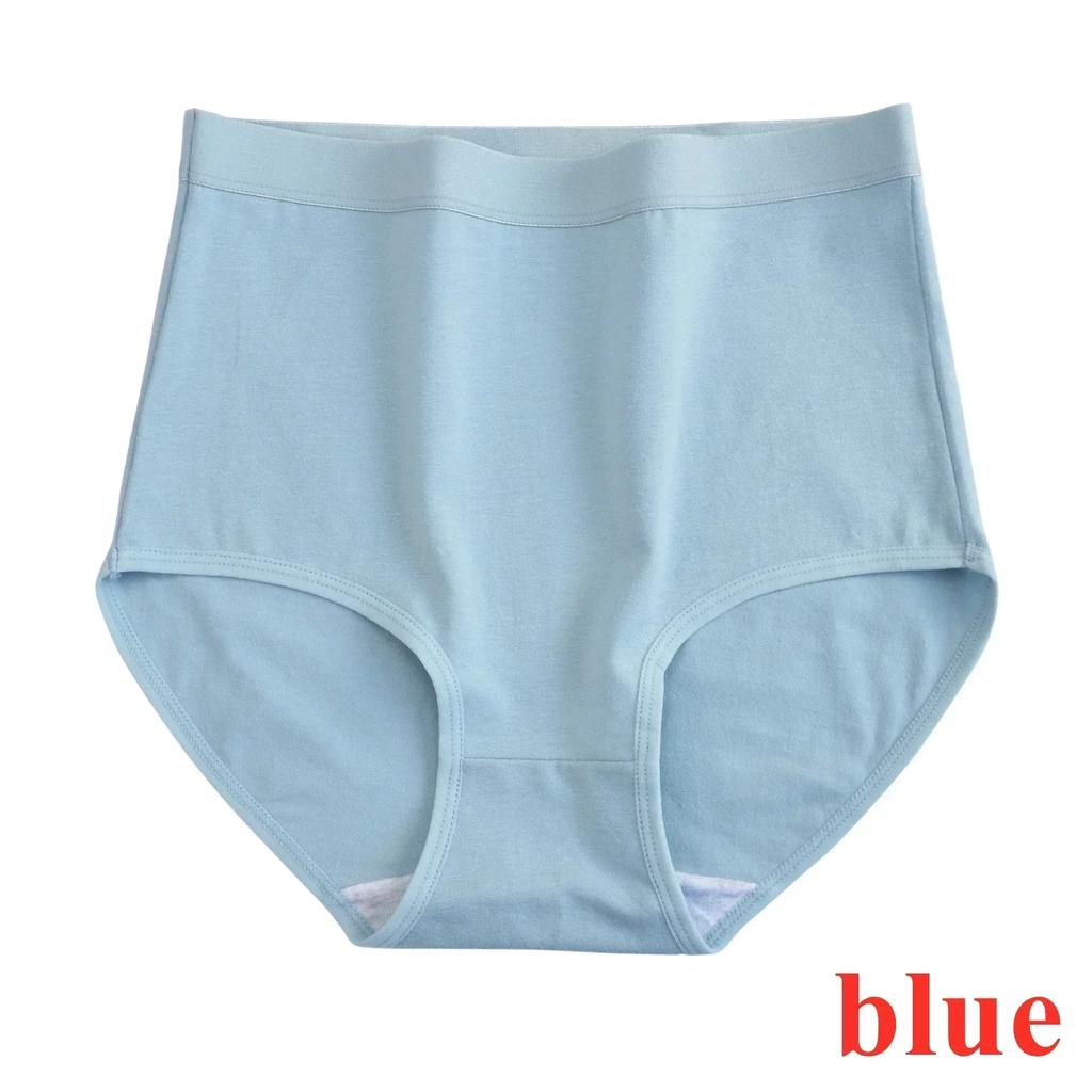 Xxxxl Oversize Women'S Breathable Cotton Briefs Lingerie High Waist Hygienic Plus Large Size Black Panties Menstrual Underpants