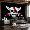 One Piece Logo Wall Tapestry Aesthetic Wall Hanging Printed Fabric Blanket Decorative Tapestries For Bedroom Living Room Home Decor