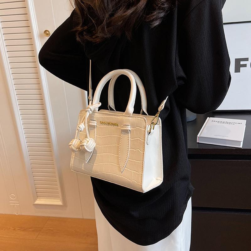 Τσάντα χειρός με πέτρινο μοτίβο, μοντέρνα μικρή τετράγωνη τσάντα, δημοφιλής γαλλική τσάντα ώμου με έναν ώμο