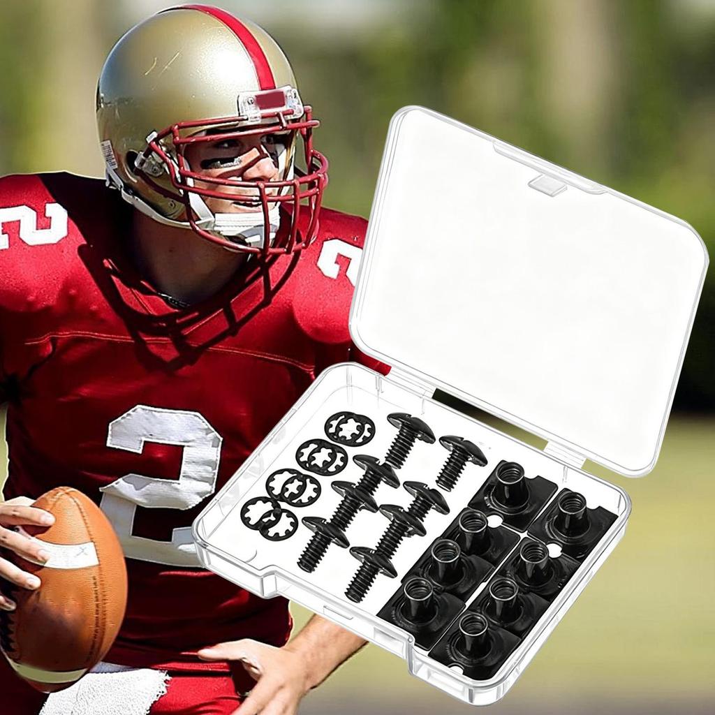 Football Backplate Screws Sports Gear Fasteners Accessories Soccer Backplate Parts For Battle Practice Training Match Gym Court