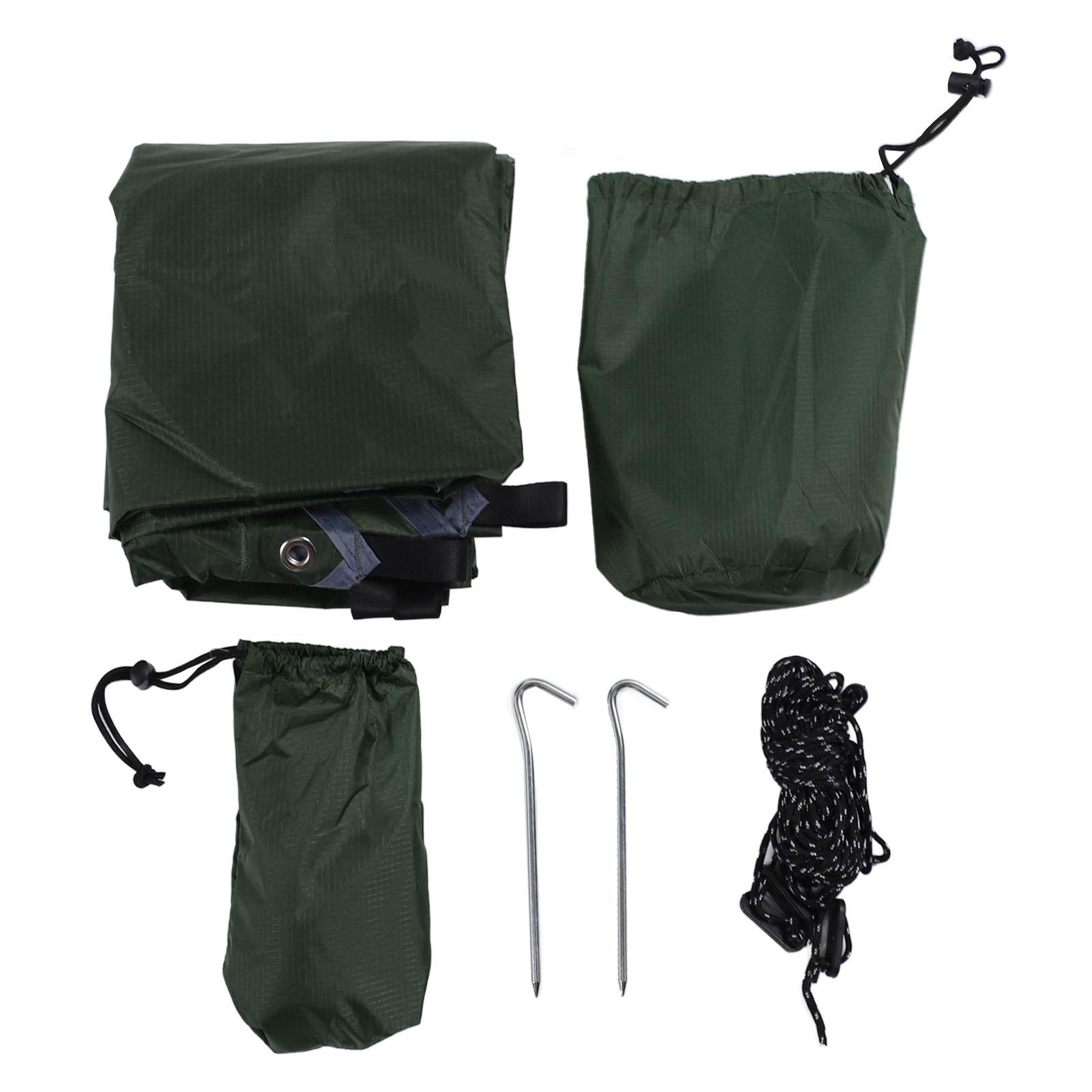 

Camping Canopy Multifunctional Quadrangle Sunscreen Waterproof Tent Tarp Outdoor Hammock Tent for зелёный